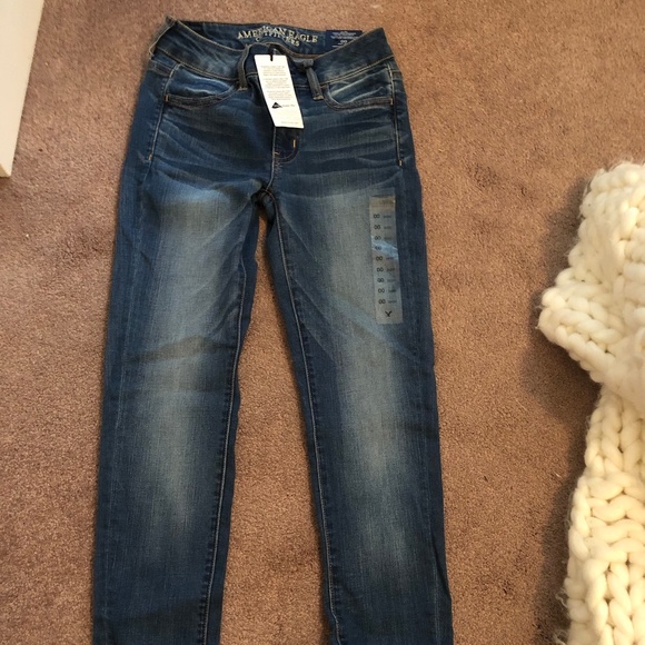 American Eagle Low Rise Jeggings Size 00 Short - Picture 1 of 3
